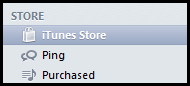 iTunes store navigation